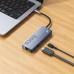 USB-хаб HOCO HB51 Wow 6-in-1 multi-function converter (HDTV+RJ45+PD+USB3.0*3) Deep Space Gray