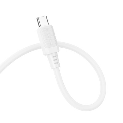 Кабель BOROFONE BX115 Lotto silicone charging data cable Type-C White Кабель BOROFONE BX115 Lotto silicone charging data cable Type-C White