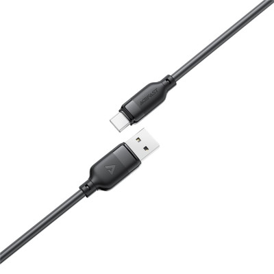 Кабель ACEFAST C16-04, USB to Type-C, 3A, 1.2m ,TPE, TPU connectors, Black