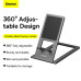 Підставка для телефона Baseus Foldable Metal Desktop Holder Gray Підставка для телефона Baseus Foldable Metal Desktop Holder Gray