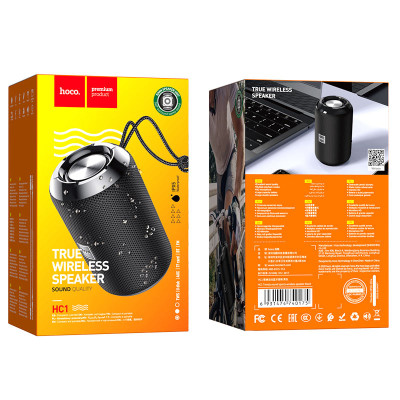 Портативна колонка HOCO HC1 Trendy sound sports wireless speaker Black Портативна колонка HOCO HC1 Trendy sound sports wireless speaker Black