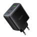 Мережевий зарядний пристрій HOCO C160A Upgrade PD65W(2C1A) charger Black
