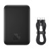 Внешний аккумулятор Baseus Magnetic Mini Air Wireless Fast Charge Power Bank 6000mAh 20W Cluster Black（With Simple Series Charging Cable Type-C to