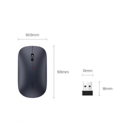 Маніпулятор миша UGREEN MU001 Portable Wireless Mouse  (Black)