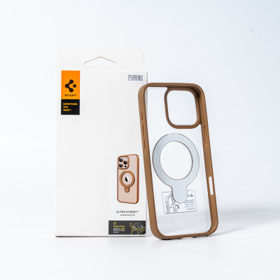 Чохол для смартфона Spigen AAA Magnetic Ring for Apple iPhone 16 Pro Brown
