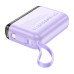 Зовнішній акумулятор HOCO J139 Hero 22.5W+PD20W fully compatible power bank(Type-C)(10000mAh) Purple