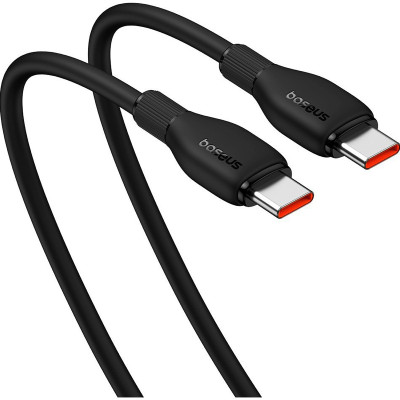 Кабель Baseus Pudding Series Fast Charging Cable Type-C to Type-C 100W 1.2m Cluster Black Кабель Baseus Pudding Series Fast Charging Cable Type-C to Type-C 100W 1.2m Cluster Black
