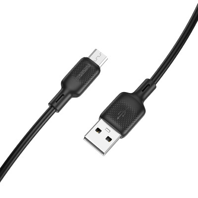 Кабель BOROFONE BX113 Lenny silicone charging data cable Micro(L=1M) Black Кабель BOROFONE BX113 Lenny silicone charging data cable Micro(L=1M) Black