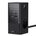 Мережевий зарядний пристрій Baseus PowerCombo Tower Digital PowerStrip 3AC+2U+2C 35W with 1.5m Power Cord EU Cluster Black