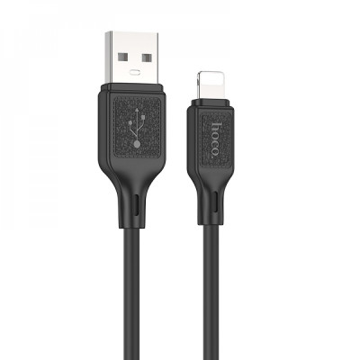 Кабель HOCO X90 Cool silicone charging data cable for iP Black Кабель HOCO X90 Cool silicone charging data cable for iP Black