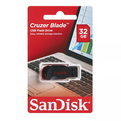 Флеш-накопичувач SanDisk USB 2.0 Cruzer Blade 32Gb Black/Red