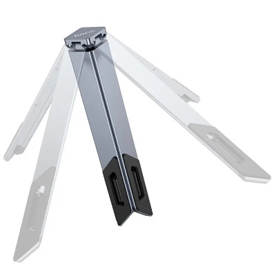 Подставка для ноутбука HOCO HD9 Action metal folding notebook holder Metal gray