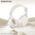 Бездротові накладні навушники BOROFONE BO33 Melody BT headphones Milky White