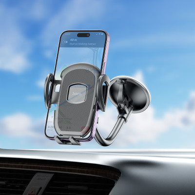 Автотримач для телефона HOCO H10 General car holder(windshield) Black Автотримач для телефона HOCO H10 General car holder(windshield) Black