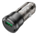 Автомобільний зарядний пристрій BOROFONE BZ23 Noble single-port QC3.0 car charger Transparent Black Автомобільний зарядний пристрій BOROFONE BZ23 Noble single-port QC3.0 car charger Transparent Black