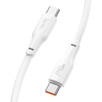 Кабель HOCO X93 Type-C to Type-C 240W, 2m, TPE, TPE connectors, White Кабель HOCO X93 Type-C to Type-C 240W, 2m, TPE, TPE connectors, White