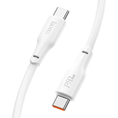 Кабель HOCO X93 Type-C to Type-C 240W, 2m, TPE, TPE connectors, White