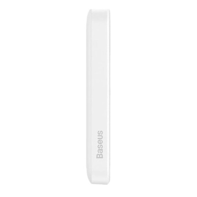 Зовнішній акумулятор Baseus Magnetic Mini Air Wireless Fast Charge Power Bank 6000mAh 20W Stellar White(With Simple Series Charging Cable Type-C to Зовнішній акумулятор Baseus Magnetic Mini Air Wireless Fast Charge Power Bank 6000mAh 20W Stellar White(With Simple Series Charging Cable Type-C to