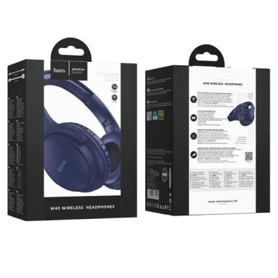 Бездротові накладні навушники HOCO W40 Mighty BT headphones Blue