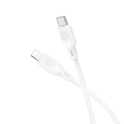 Кабель BOROFONE BX113 Lenny PD silicone charging data cable iP (L=1M) White