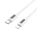 Кабель BOROFONE BX114 Structure PD silicone charging data cable iP White