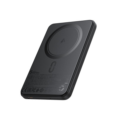 Зовнішній акумулятор ACEFAST M30-5000 PD20W magnetic fast charging power bank with cable Black