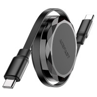 Кабель ACEFAST C13-03 USB-C to USB-C dual retraction charging data cable Black Кабель ACEFAST C13-03 USB-C to USB-C dual retraction charging data cable Black