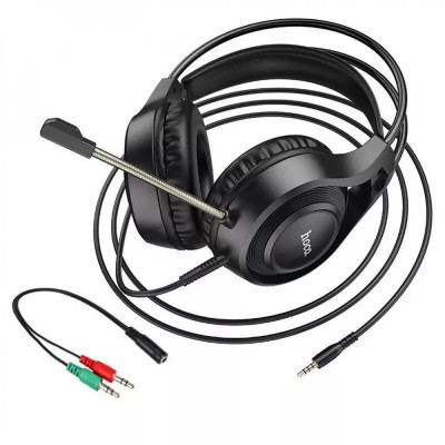 Навушники ігрові HOCO W106 Tiger gaming headset Black Навушники ігрові HOCO W106 Tiger gaming headset Black
