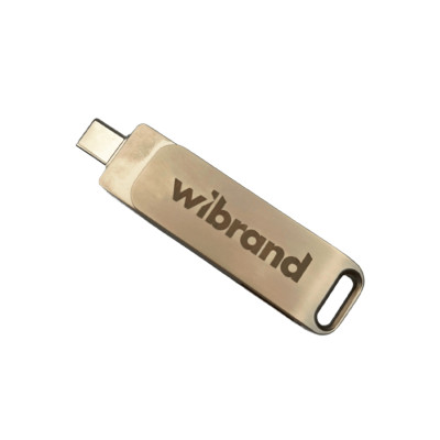 Портативний SSD Wibrand Wolf 512GB USB 3.2 Gen.2 Type-C/Type-A Read/Write 1000MB/s Silver