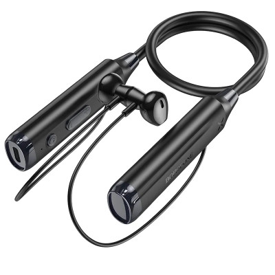 Бездротові спортивні навушники BOROFONE BE64 Perfect neckband BT earphones Black