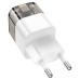 Мережевий зарядний пристрій HOCO C131A Platinum dual-port PD30W+QC3.0 charger(EU) Transparent black