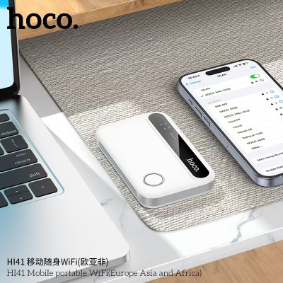 Маршрутизатор HOCO HI41 Mobile portable WiFi (Europe Asia and Africa) White Маршрутизатор HOCO HI41 Mobile portable WiFi (Europe Asia and Africa) White