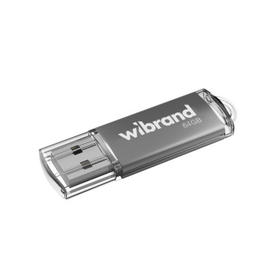 Флеш-накопичувач Wibrand USB 2.0 Cougar 64Gb Silver Флеш-накопичувач Wibrand USB 2.0 Cougar 64Gb Silver