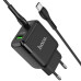 Мережевий зарядний пристрій HOCO N5 Favor dual port PD20W+QC3.0 charger set(Type-C to Type-C) Black