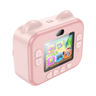 Камера для дітей HOCO DV204 1200 mAh 0.3Mpx Dual-camera children printing camera Pink