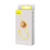Кабель Baseus Bright Mirror 2 Series Retractable 3-in-1 Fast Charging  Data Cable USB to M+L+C 3.5A 1.1m yellow