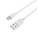 Кабель BOROFONE BX14 USB to Micro 2.4A, 2m, PVC, TPE connectors, White Кабель BOROFONE BX14 USB to Micro 2.4A, 2m, PVC, TPE connectors, White