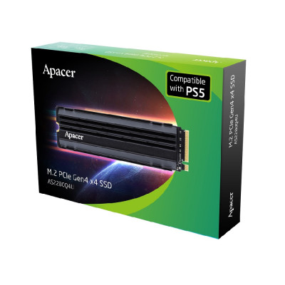 Накопичувач SSD M.2 Apacer AS2280Q4U5 (For PS5) 1TB 2280 PCIe 4.0x4 NVMe 3D Nand Read/Write: 7300/6000 MB/sec Накопичувач SSD M.2 Apacer AS2280Q4U5 (For PS5) 1TB 2280 PCIe 4.0x4 NVMe 3D Nand Read/Write: 7300/6000 MB/sec