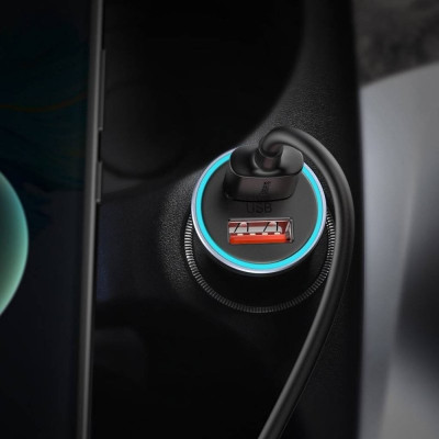 Автомобільний зарядний пристрій Baseus Golden Contactor Pro Dual Quick Charger Car Charger U+U 40W(With Baseus Simple wiring USB For Type-C 5A 1.0m)Da Автомобільний зарядний пристрій Baseus Golden Contactor Pro Dual Quick Charger Car Charger U+U 40W(With Baseus Simple wiring USB For Type-C 5A 1.0m)Da
