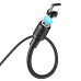 Кабель HOCO X52 USB to Type-C 3A, 1m, PVC, PVC connectors, magnetic, Black Кабель HOCO X52 USB to Type-C 3A, 1m, PVC, PVC connectors, magnetic, Black
