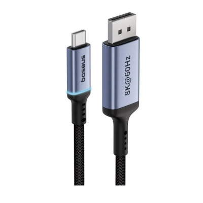 Адаптер Baseus High Definition Series Type-C to DP 8K Adapter 1.5m Cluster Black