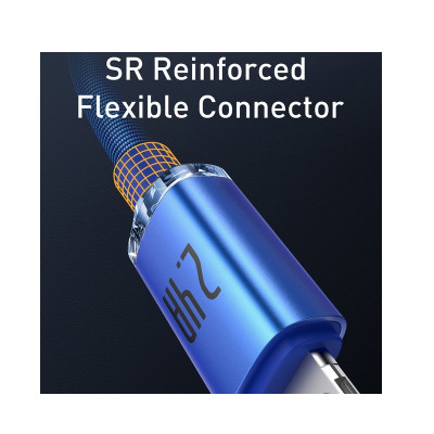 Кабель Baseus Crystal Shine Series Fast Charging Data Cable USB to iP 2.4A 1.2m Blue Кабель Baseus Crystal Shine Series Fast Charging Data Cable USB to iP 2.4A 1.2m Blue