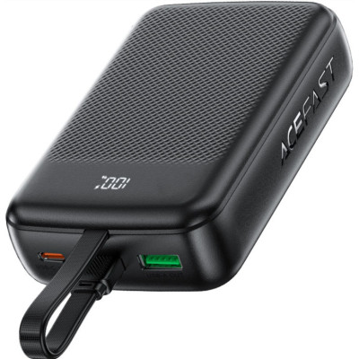 Зовнішній акумулятор ACEFAST M14 PD20W power bank with cable 20000mAh Black