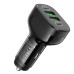 Автомобільний зарядний пристрій HOCO NZ11 Guide PD72W(2C2A) car charger Black Автомобільний зарядний пристрій HOCO NZ11 Guide PD72W(2C2A) car charger Black