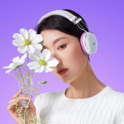 Бездротові накладні навушники ACEFAST H7 active noise reduction wireless headset Pearl white Бездротові накладні навушники ACEFAST H7 active noise reduction wireless headset Pearl white