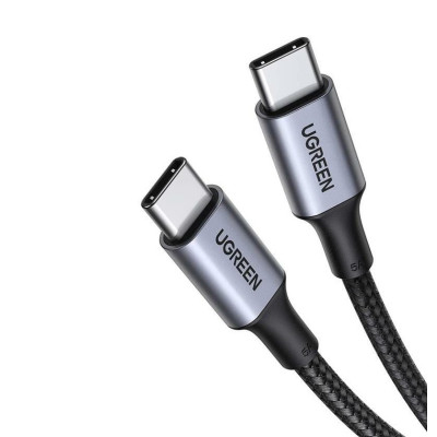Кабель UGREEN US316 USB-C Cable Aluminum Case with Braided 1m (Black) (UGR-70427)
