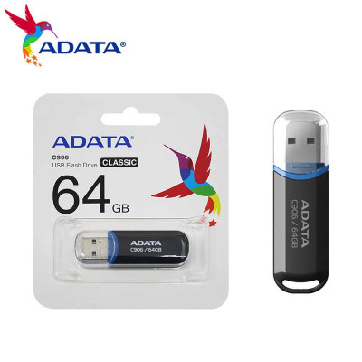 Флеш-накопичувач ADATA USB 2.0 C906 64Gb Black Флеш-накопичувач ADATA USB 2.0 C906 64Gb Black
