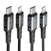 Кабель ACEFAST C1-01 Type-C to iP 3A, 1.2m, nylon, aluminum connectors, Black Кабель ACEFAST C1-01 Type-C to iP 3A, 1.2m, nylon, aluminum connectors, Black