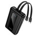 Зовнішній акумулятор HOCO J162A Full power 22.5W+PD20W fully compatible power bank with two cables(20000mAh) Black