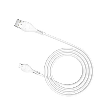 Кабель HOCO X37 USB to Micro 2.4A, 1m, PVC, PVC connectors, White Кабель HOCO X37 USB to Micro 2.4A, 1m, PVC, PVC connectors, White
